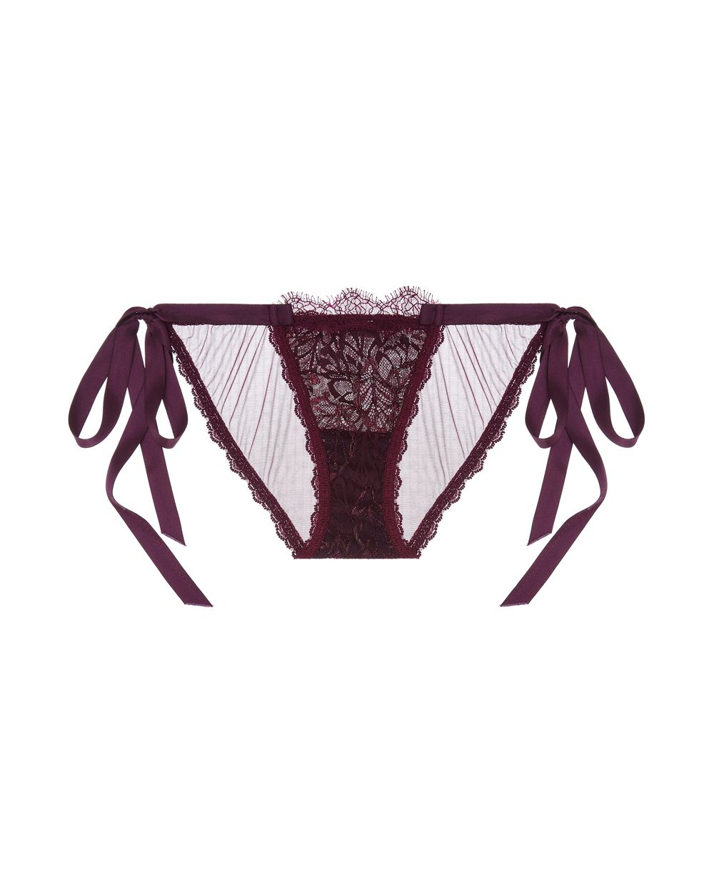 Hanky Panky Silver Leaf Side-Tie Bikini in purple