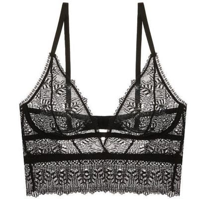 Else Ivy Longline Soft Cup Bra in black