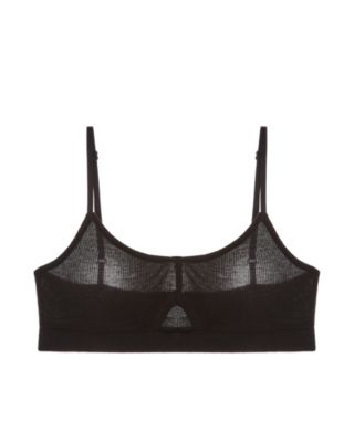 Only Hearts Feather Weight Rib Triangle Bra in black