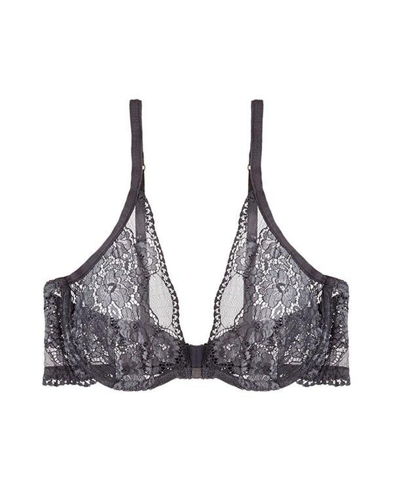 Noor Underwire Bra In Gray On Sale
