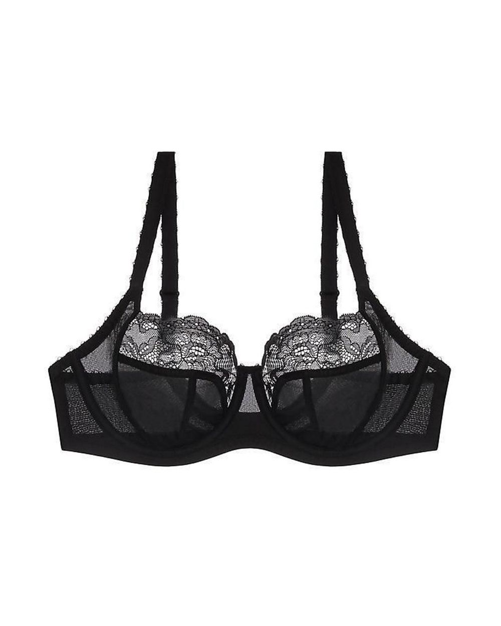 Panache Lingerie Jasmine Balconette Bra in black