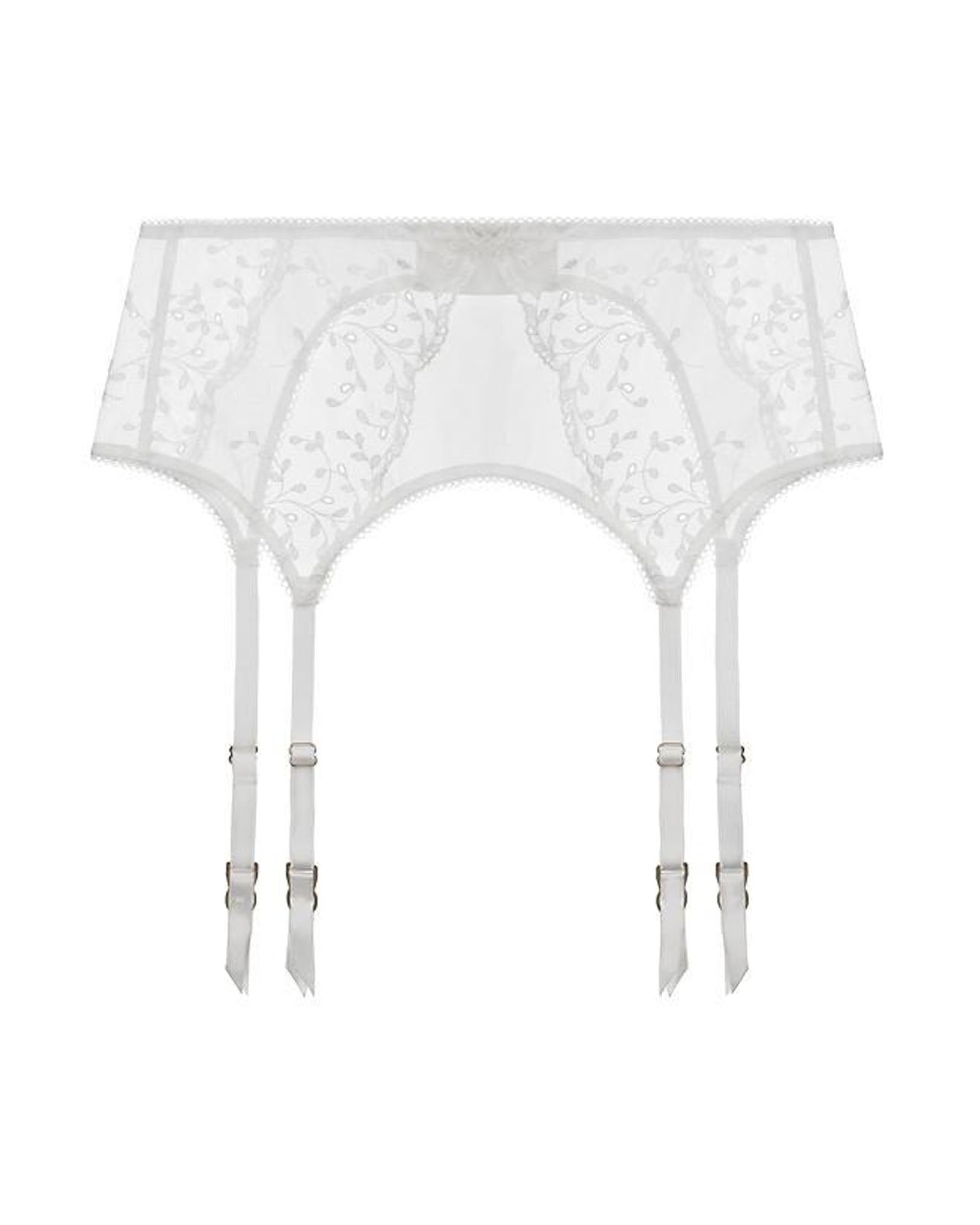 Journelle Yasmine Suspender Belt in white
