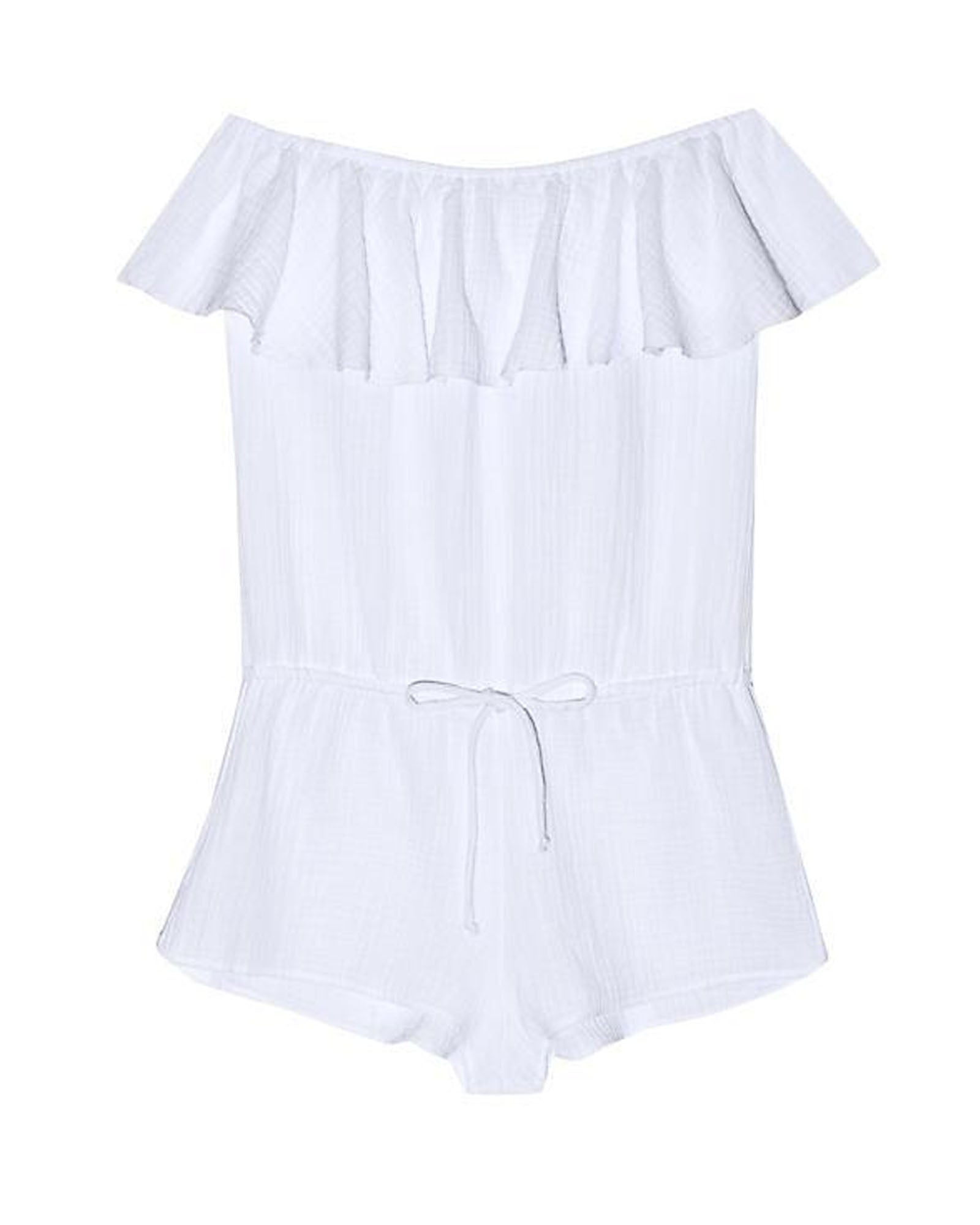 Eberjey Lucia Off Shoulder Teddy in white