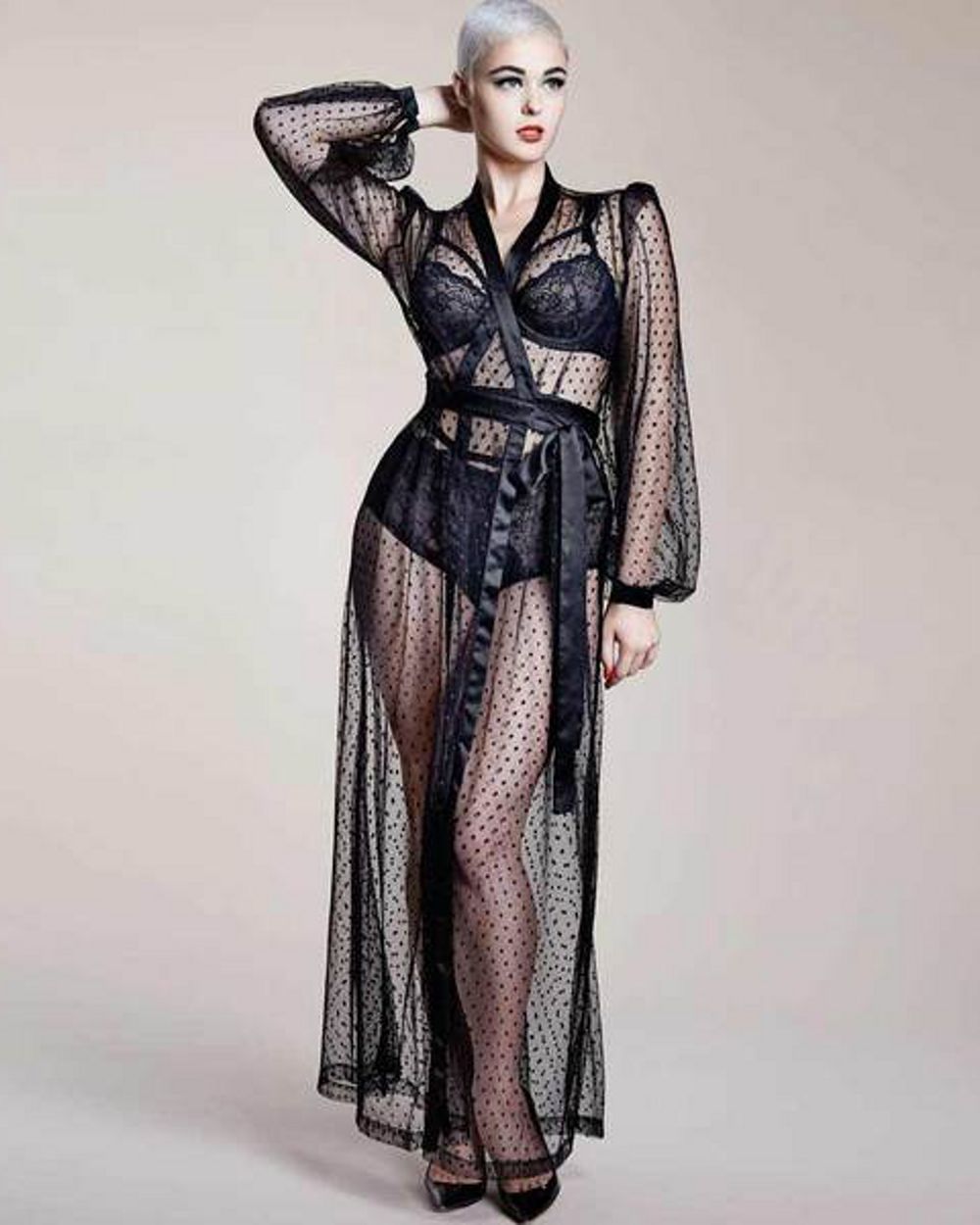 Dita Von Teese Lamarr Robe in black