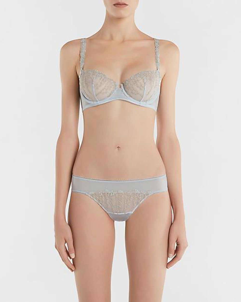 La Perla Daphne Balconette Bra in blue