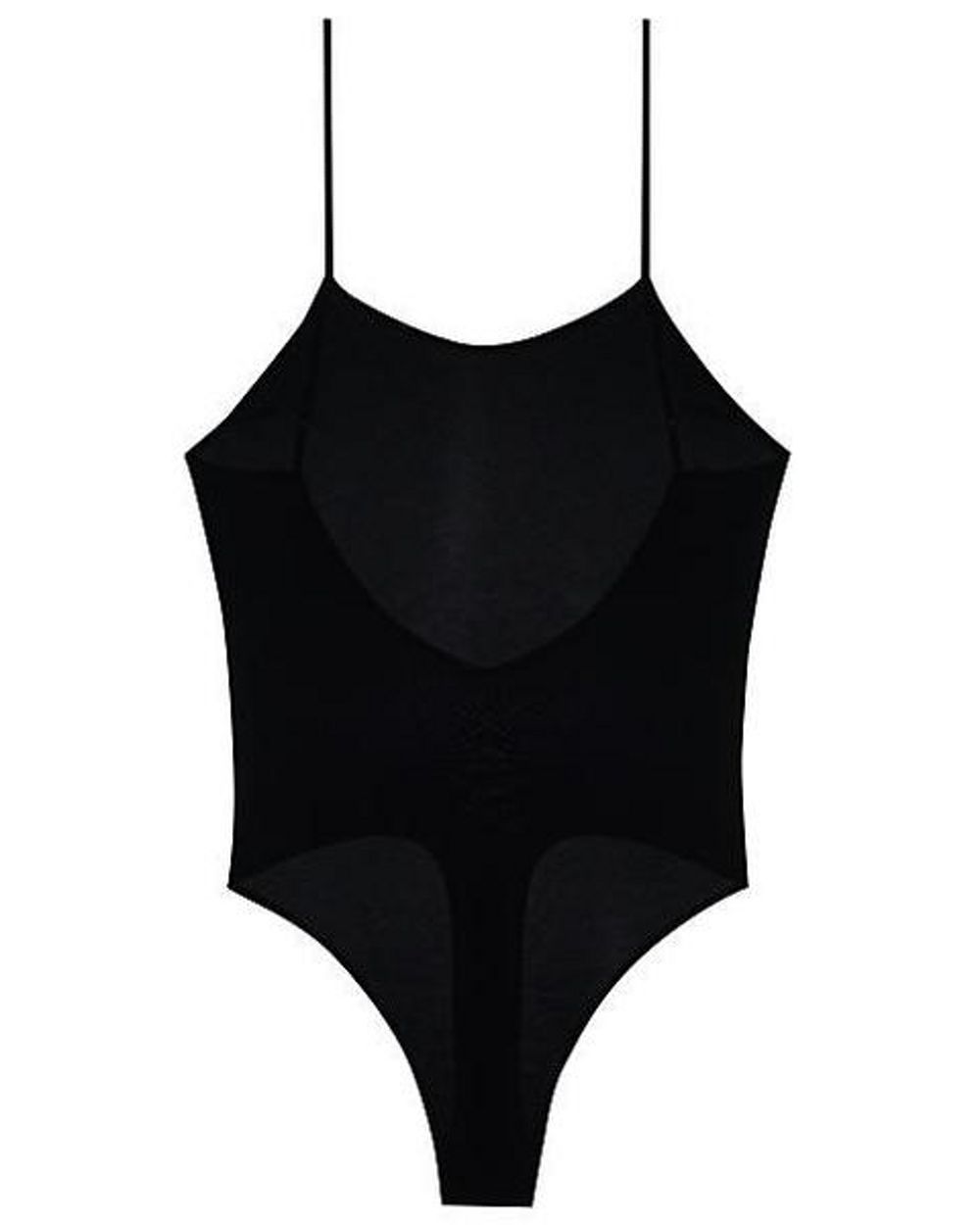 Only Hearts So Fine Layering and Lounge Low Back Thong Body in black