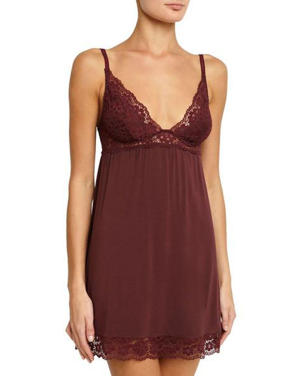 Eberjey Lila Chemise in red