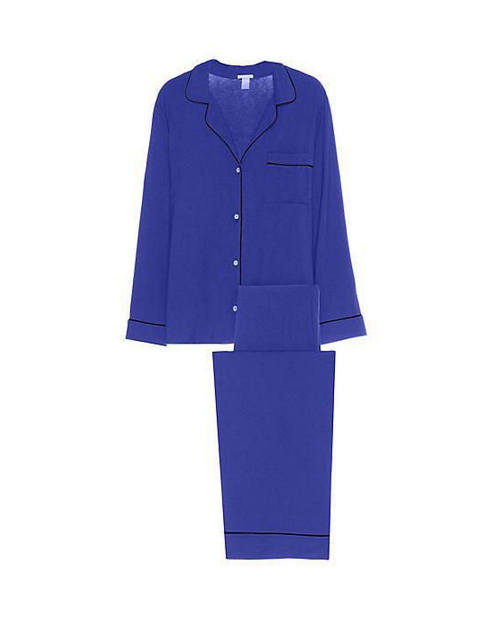 Eberjey Gisele Long Sleeve PJ Set in blue