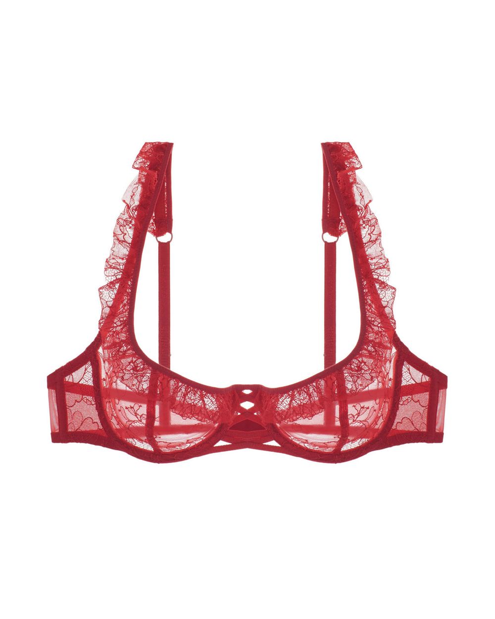 Chantal Thomass Tentation Underwire Bra in red