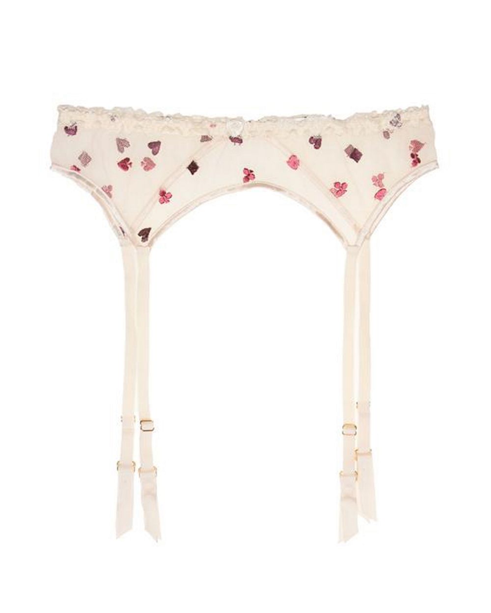 Mimi Holliday Solitaire Suspender in white