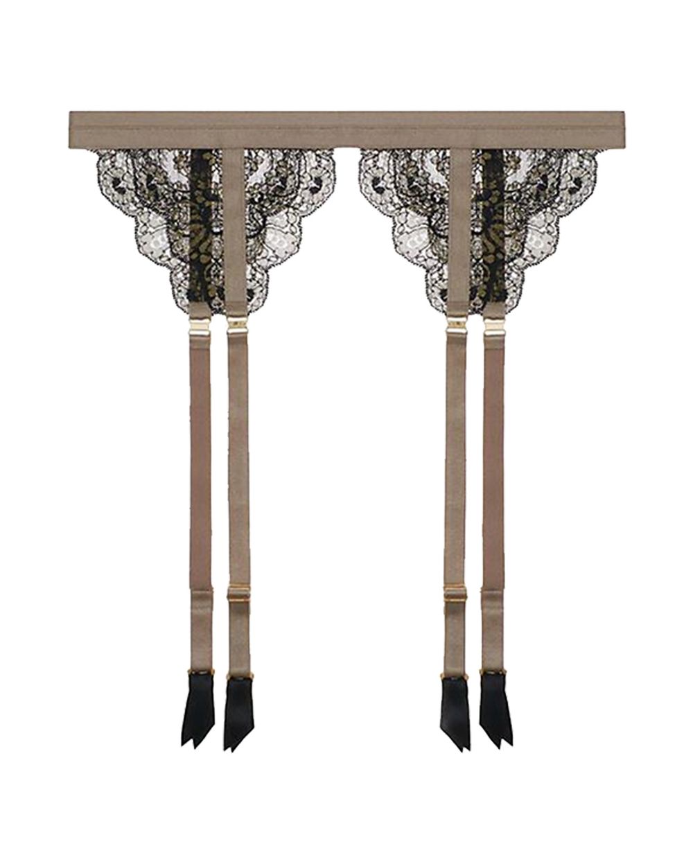 Bordelle Orient Belle Suspender Belt in beige