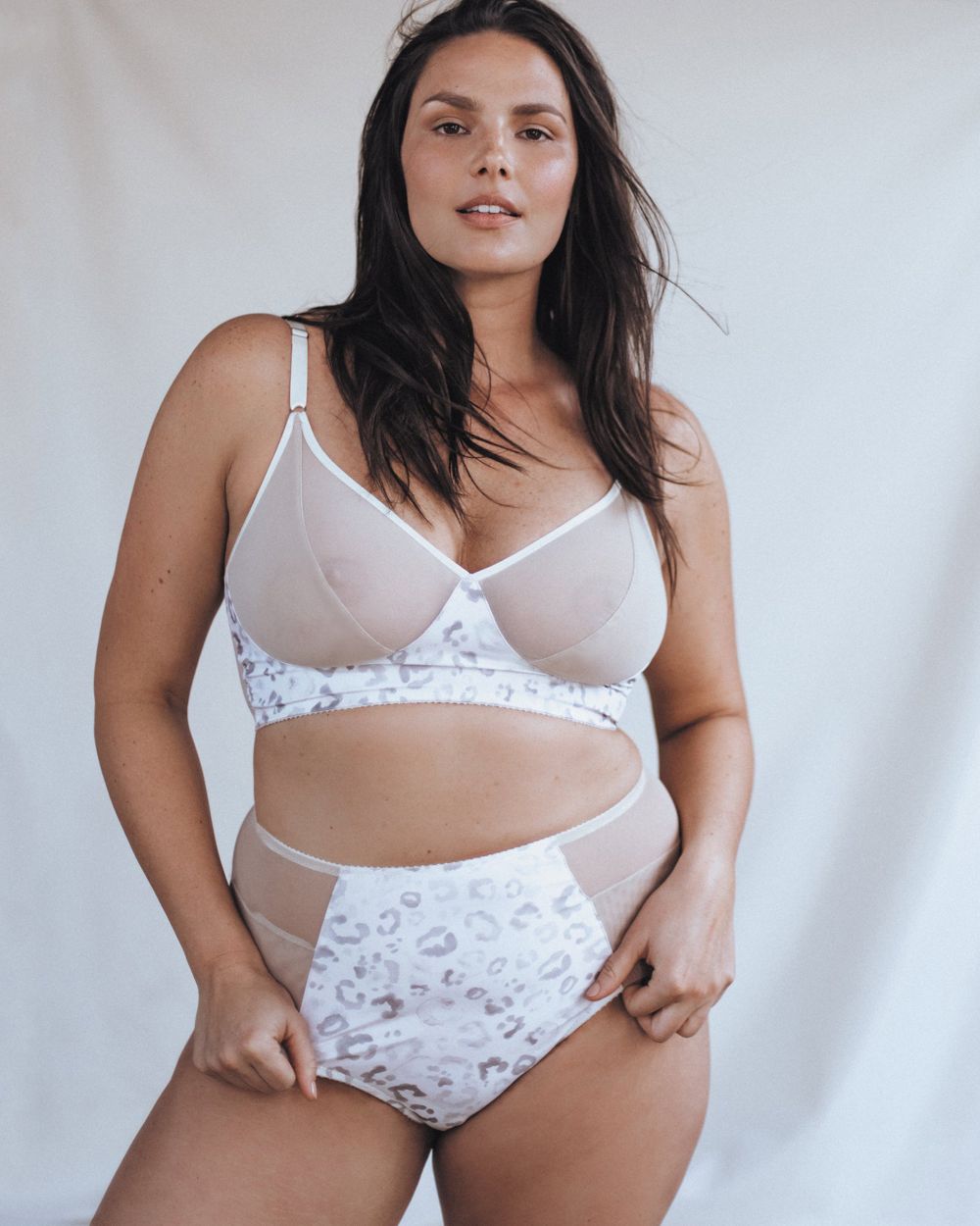 Fortnight Lingerie Longline Bra in white