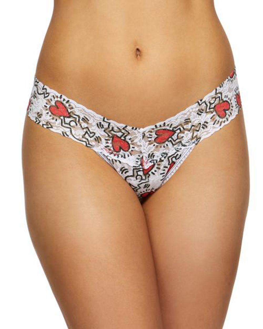 Hanky Panky Keith Haring Low Rise Thong in white