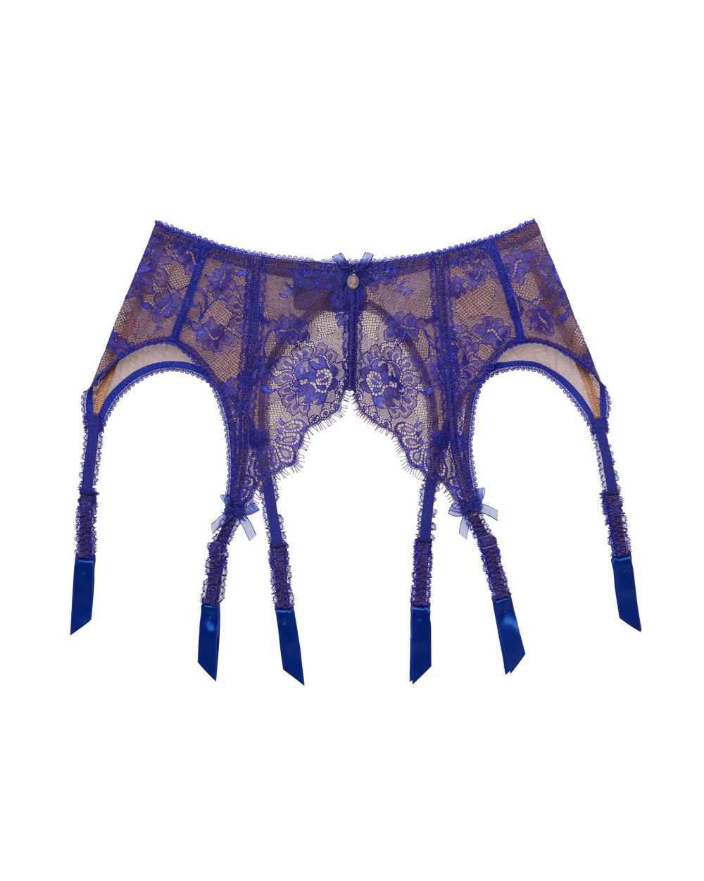 Dita Von Teese Savoir Faire Sheer Suspender in blue