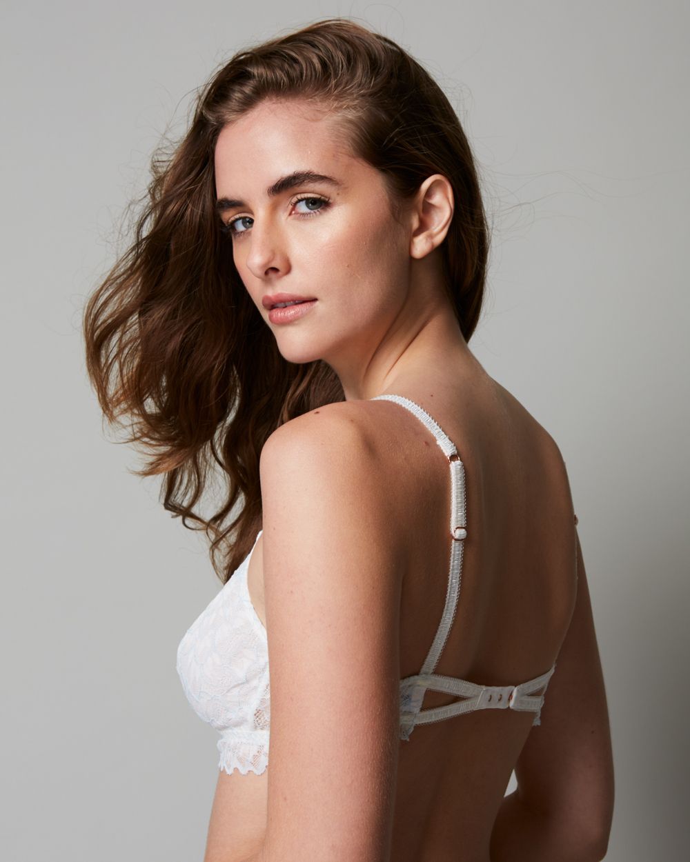 Eberjey Rosario Strappy Bralet in white