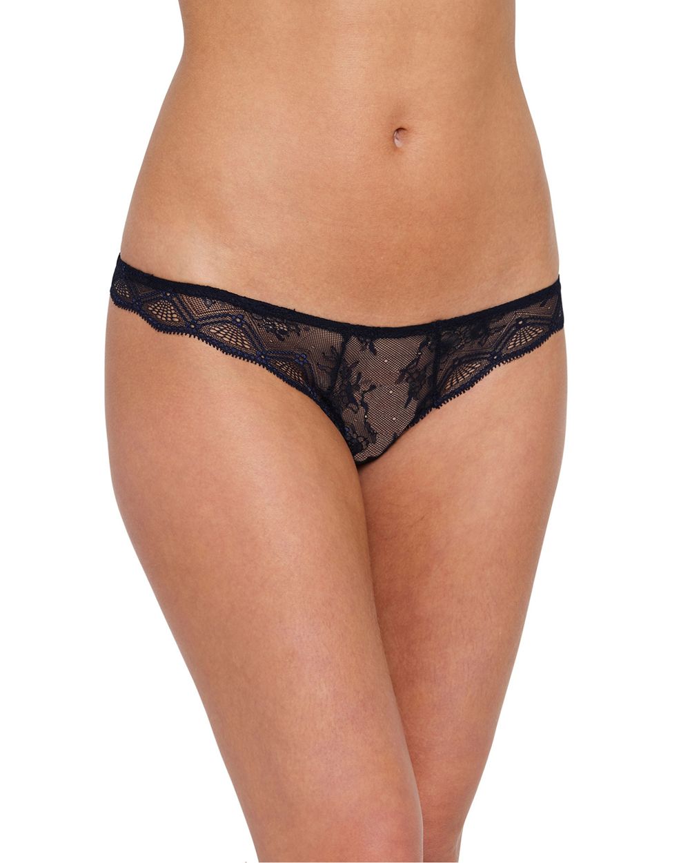 Eberjey Georgina Sophisticate Thong in blue