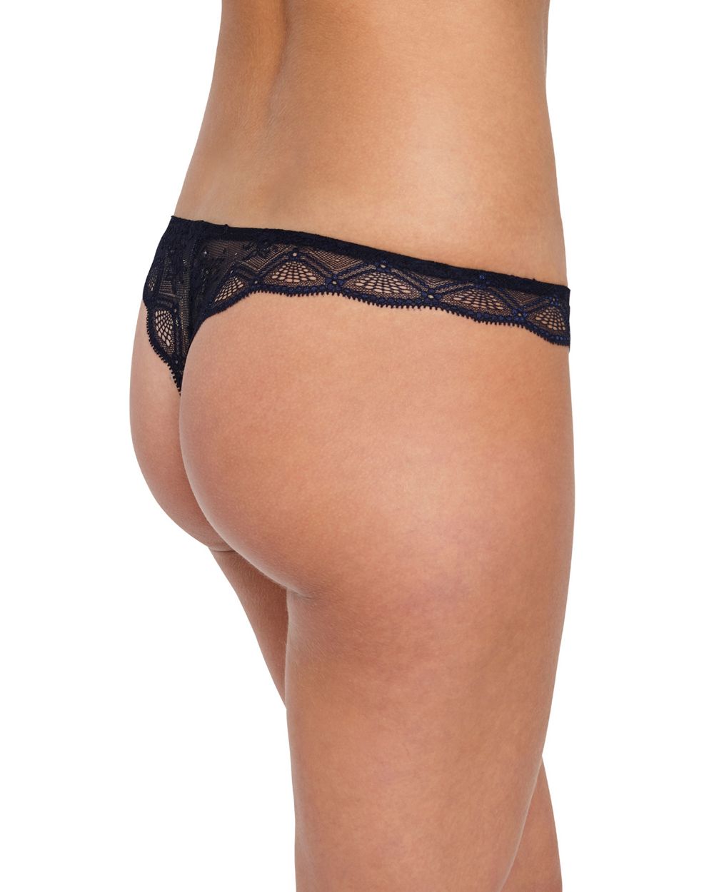 Eberjey Georgina Sophisticate Thong in blue