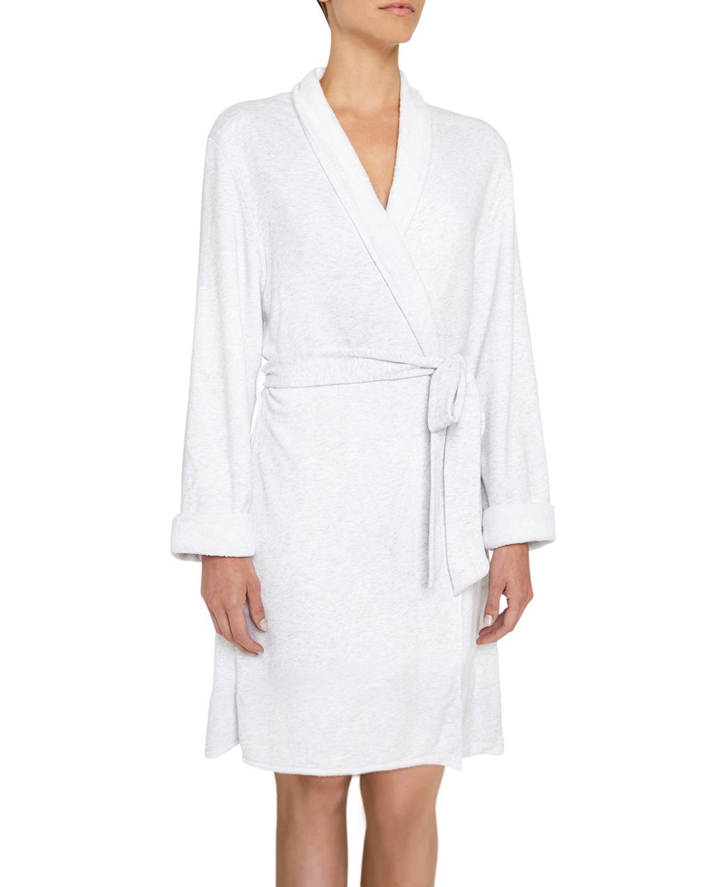 Eberjey Leonor Collar Robe in gray