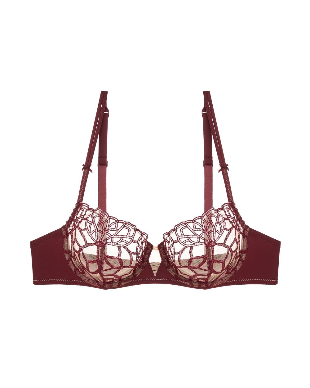 Simone Perele Java Demi Cup Bra in red