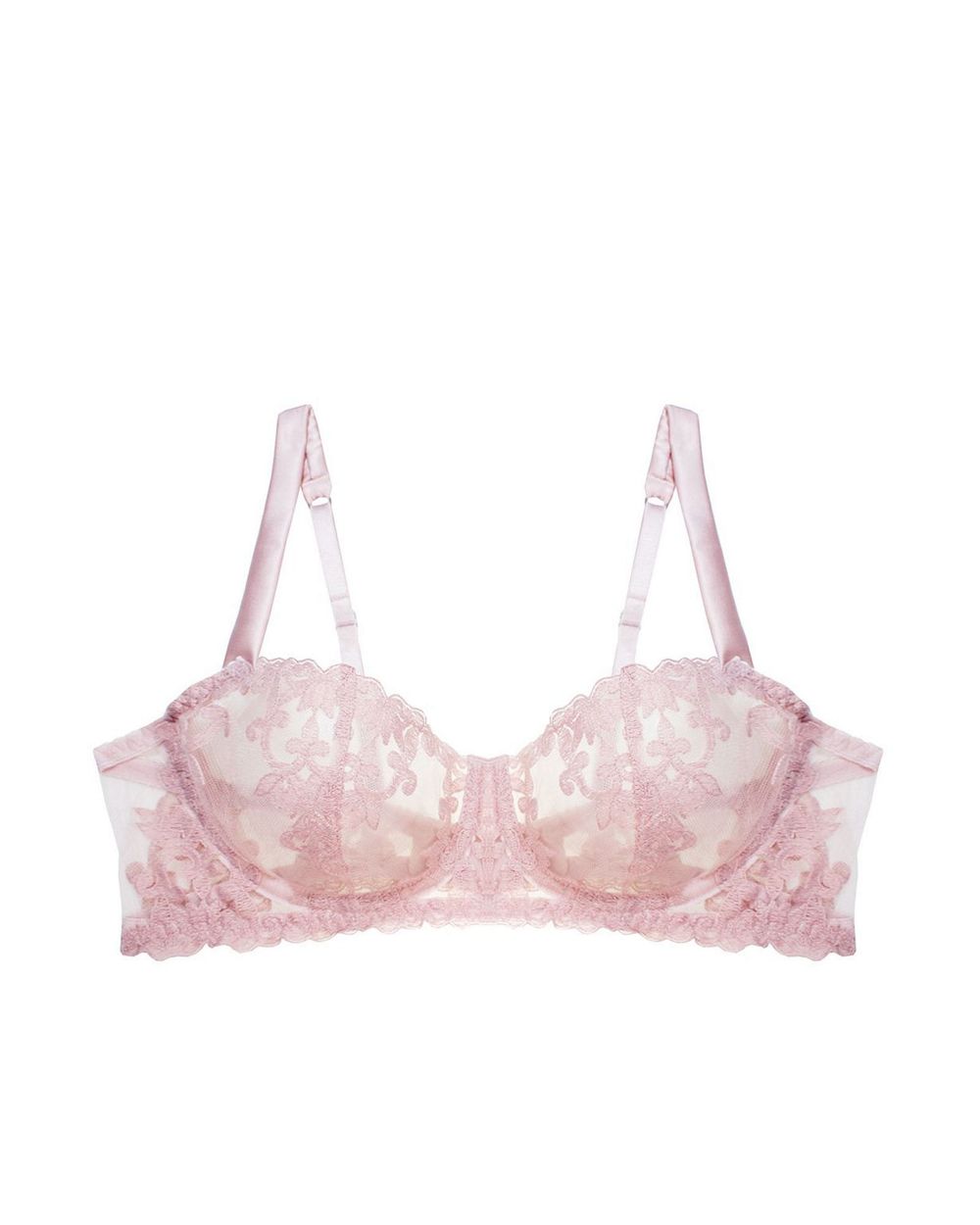 Fleur of England Affection Balcony Bra in pink