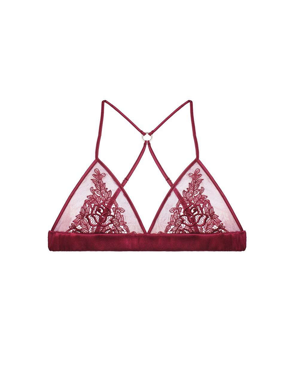 Fleur of England Margaux Boudoir Bra in red
