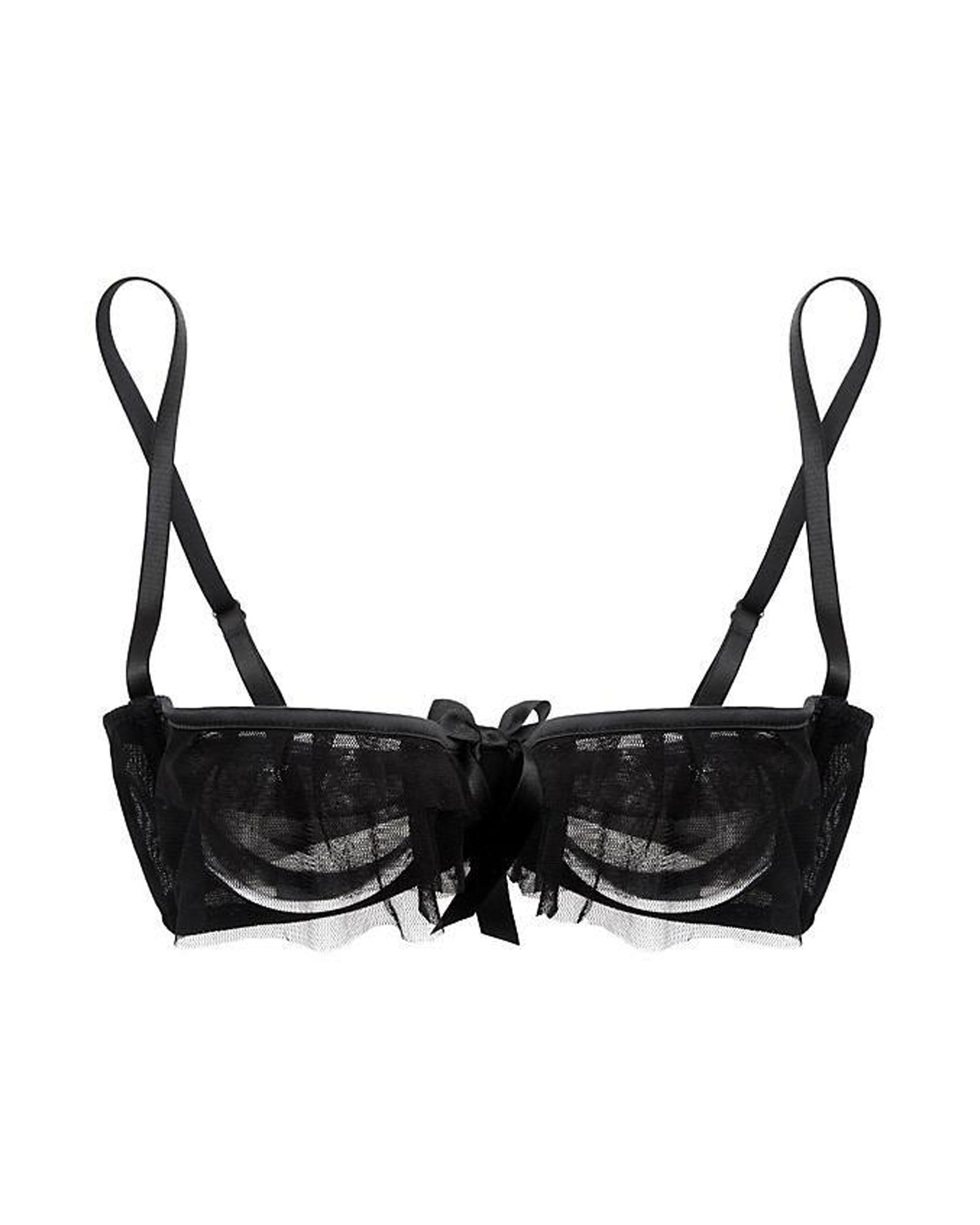 Lascivious Kitty Cupless Bra in black