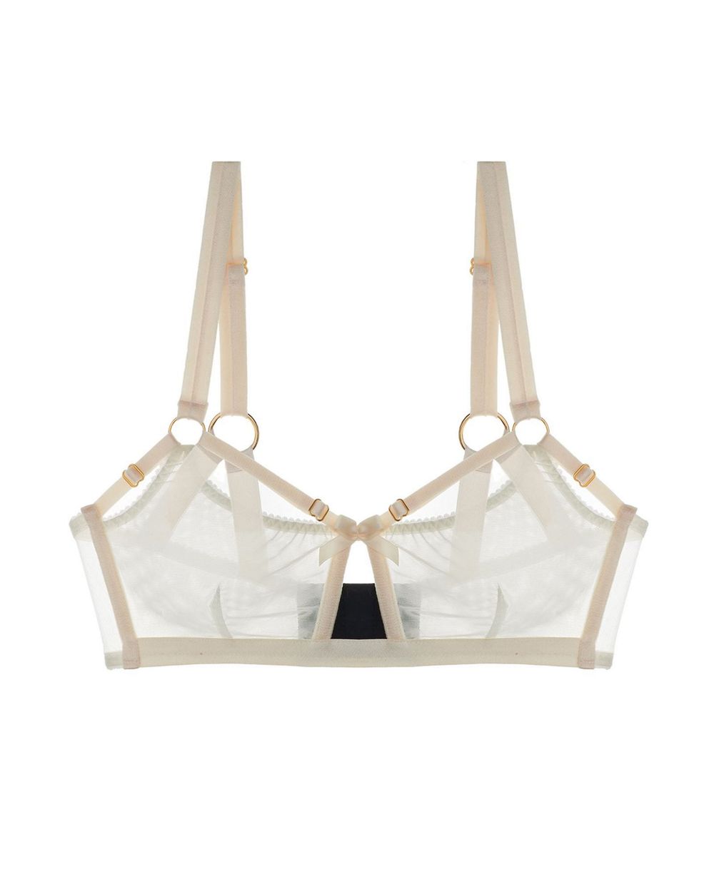 Bordelle Bondage-Belle Soft Cup Bra in white