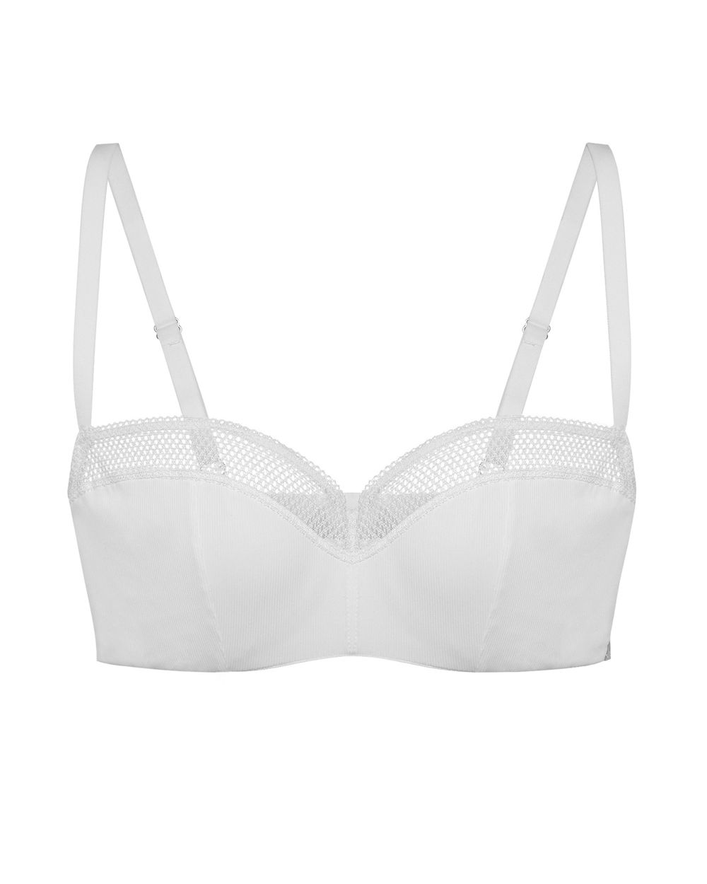 Beija London Ribbed Z Bra in white