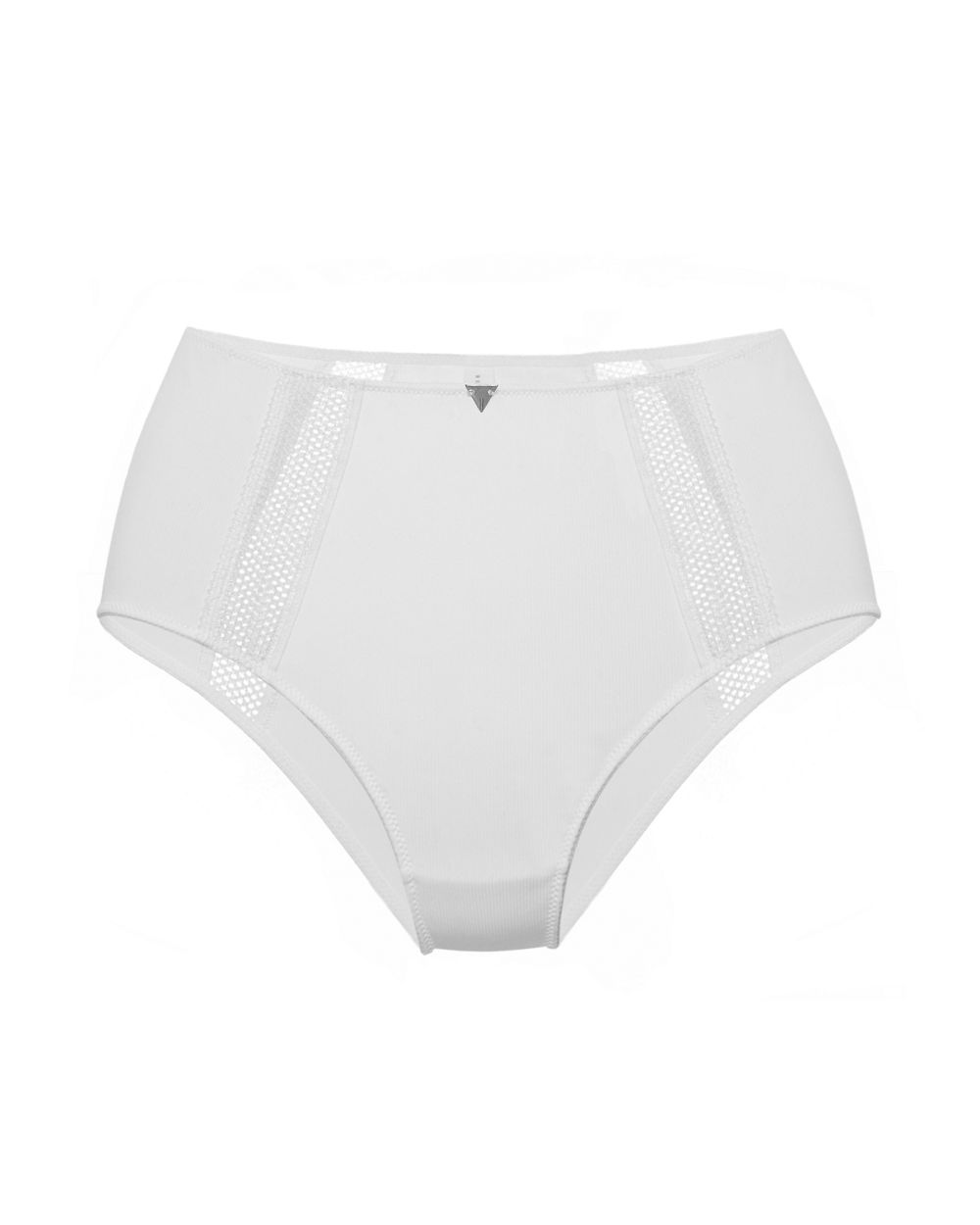Beija London Ribbed Deep Brief in white