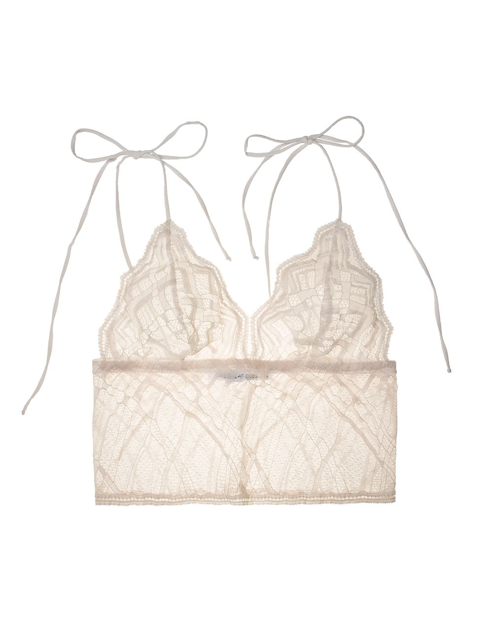 The Great Eros Sonata Longline Bralette in white