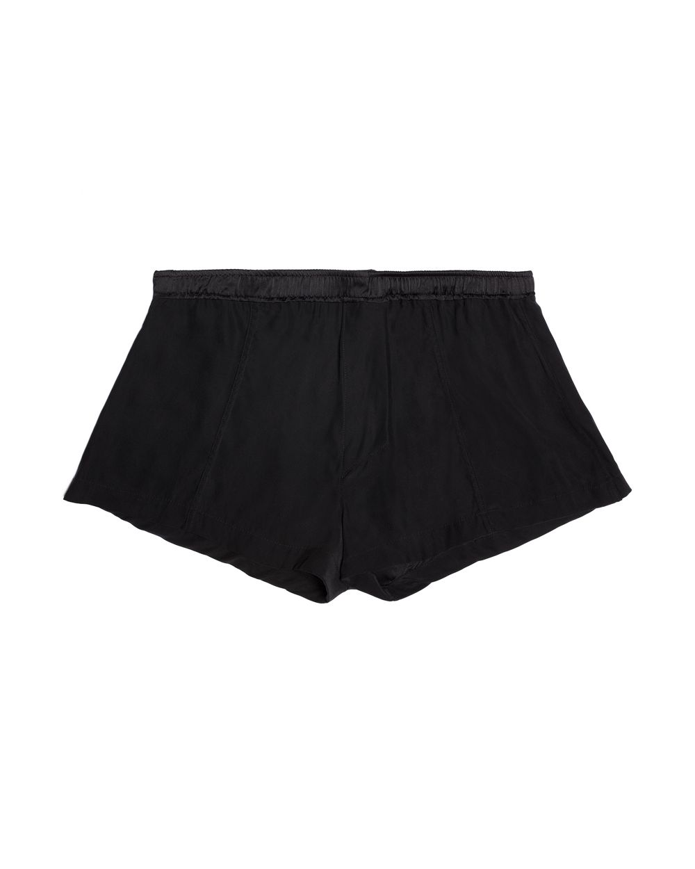 Kiki de Montparnasse Silk Charmeuse Boxer Briefs in black