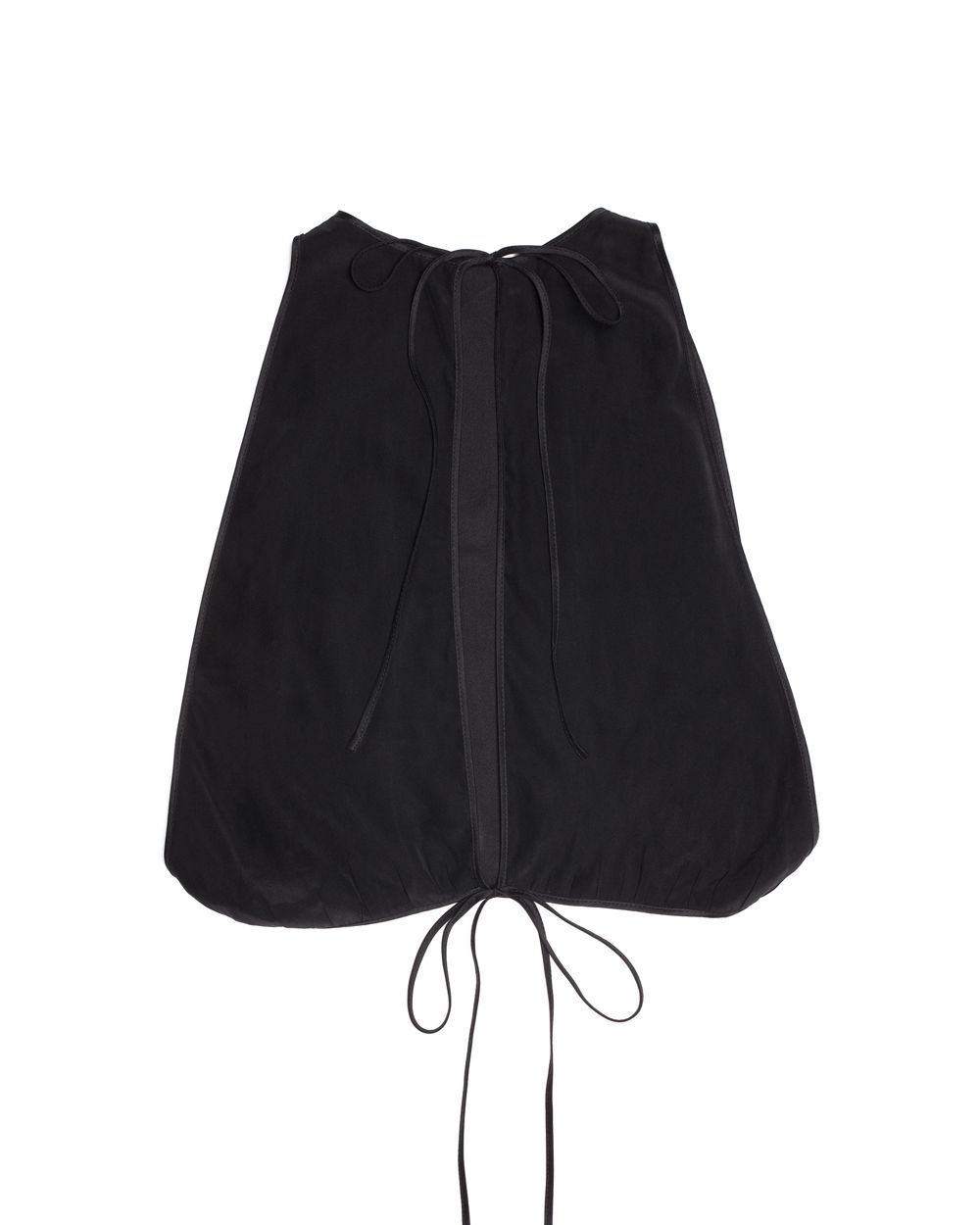 Kiki de Montparnasse Silk Charmeuse Camisole in black