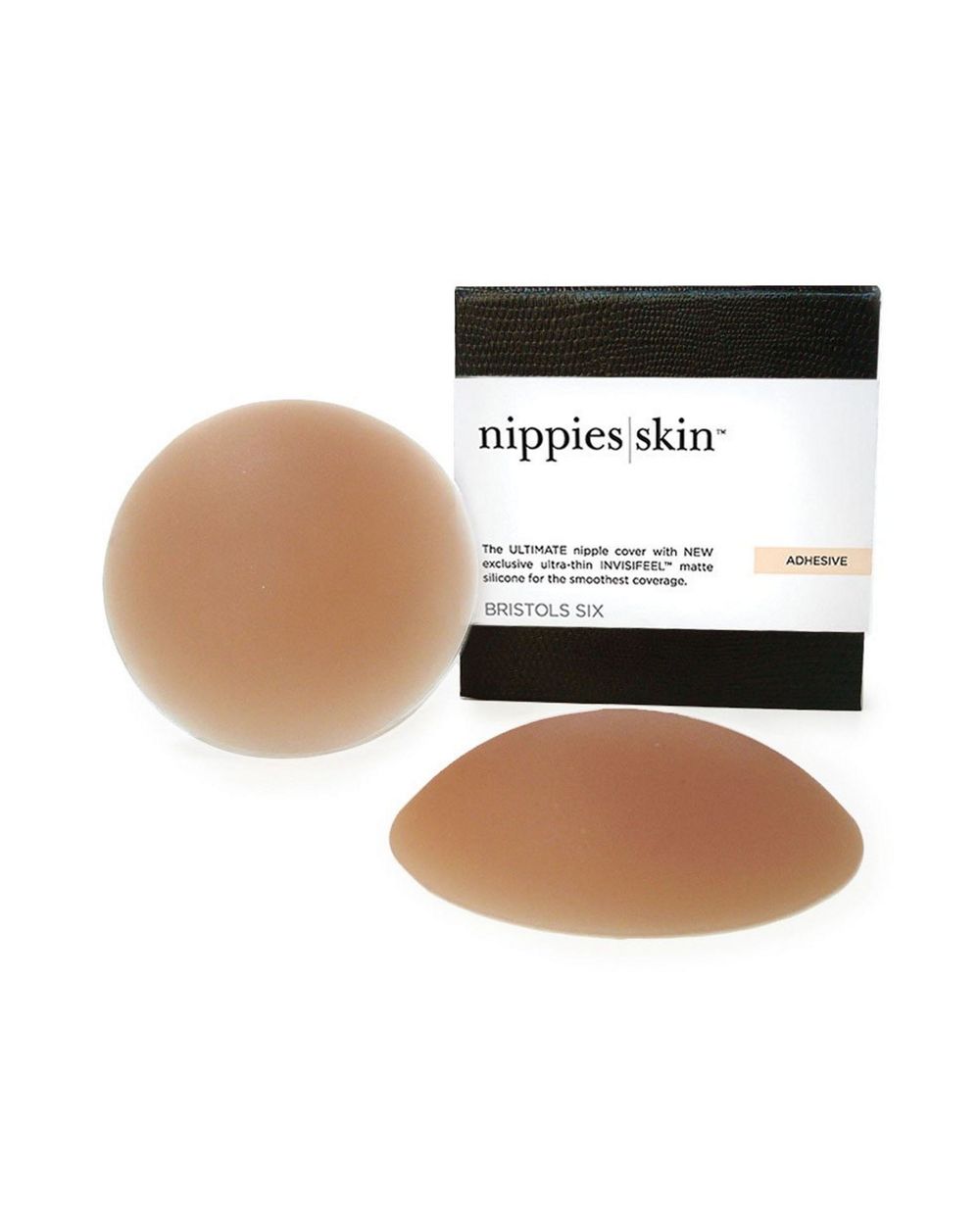 Nippies Bristols Six Size 2 Skin Adhesive Nipple Covers in beige