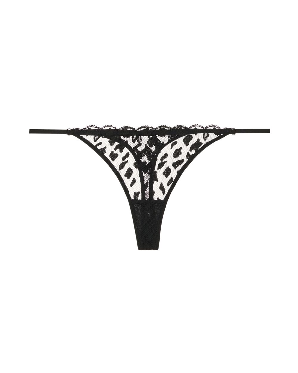 Heidi Klum Intimates Leopard Sunset Thong in black
