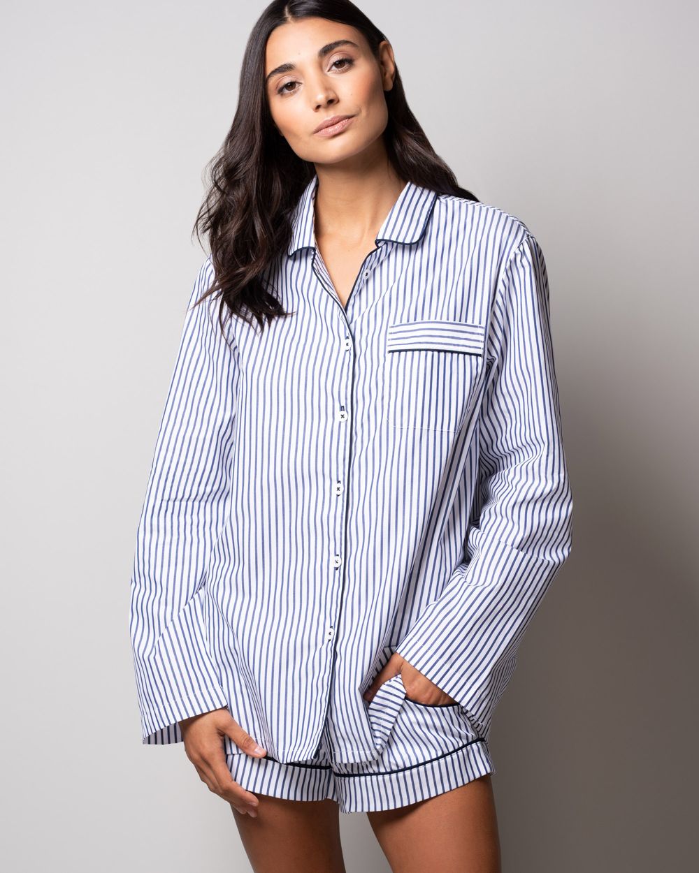 Three J NYC Josephine Pajama Set in blue