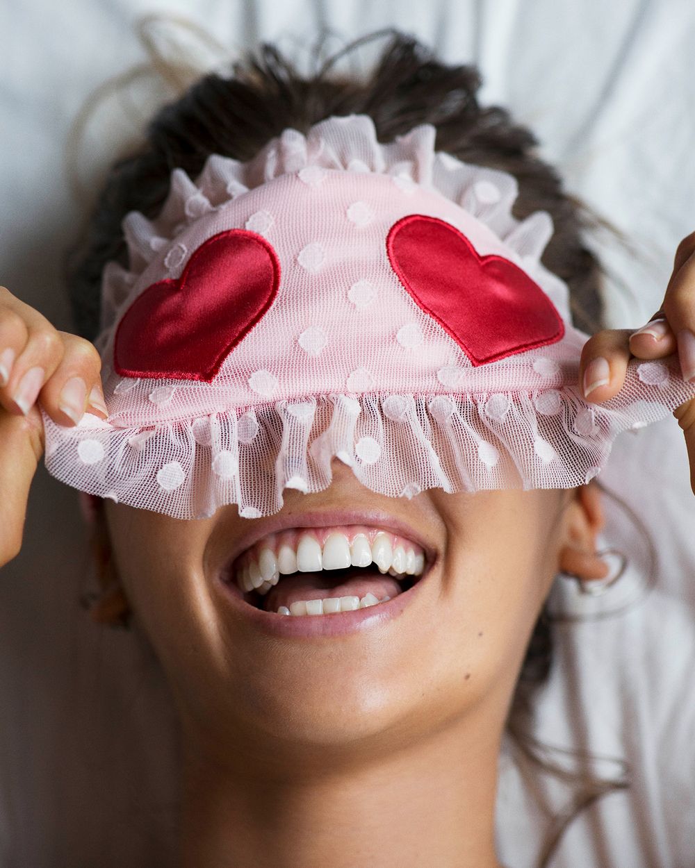 Morgan Lane Cupid Eyemask in red