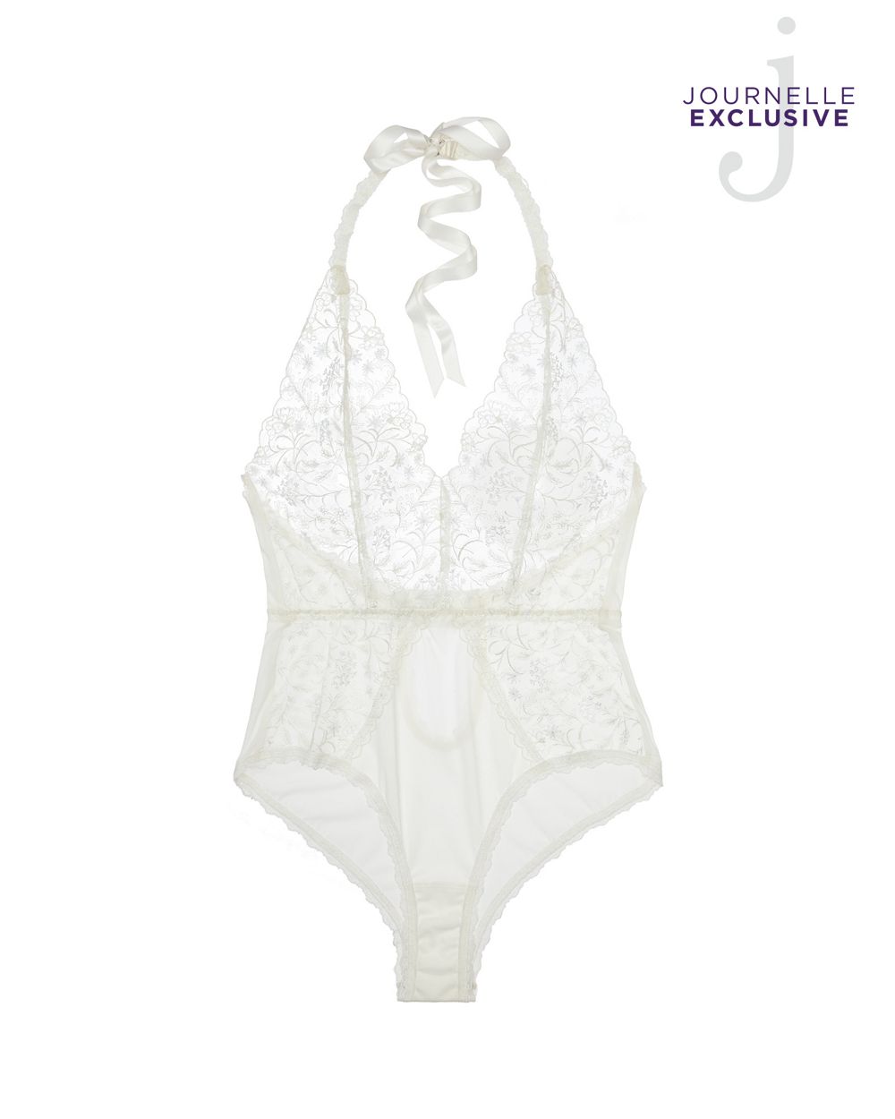 Hanky Panky Ophelia Bodysuit in white