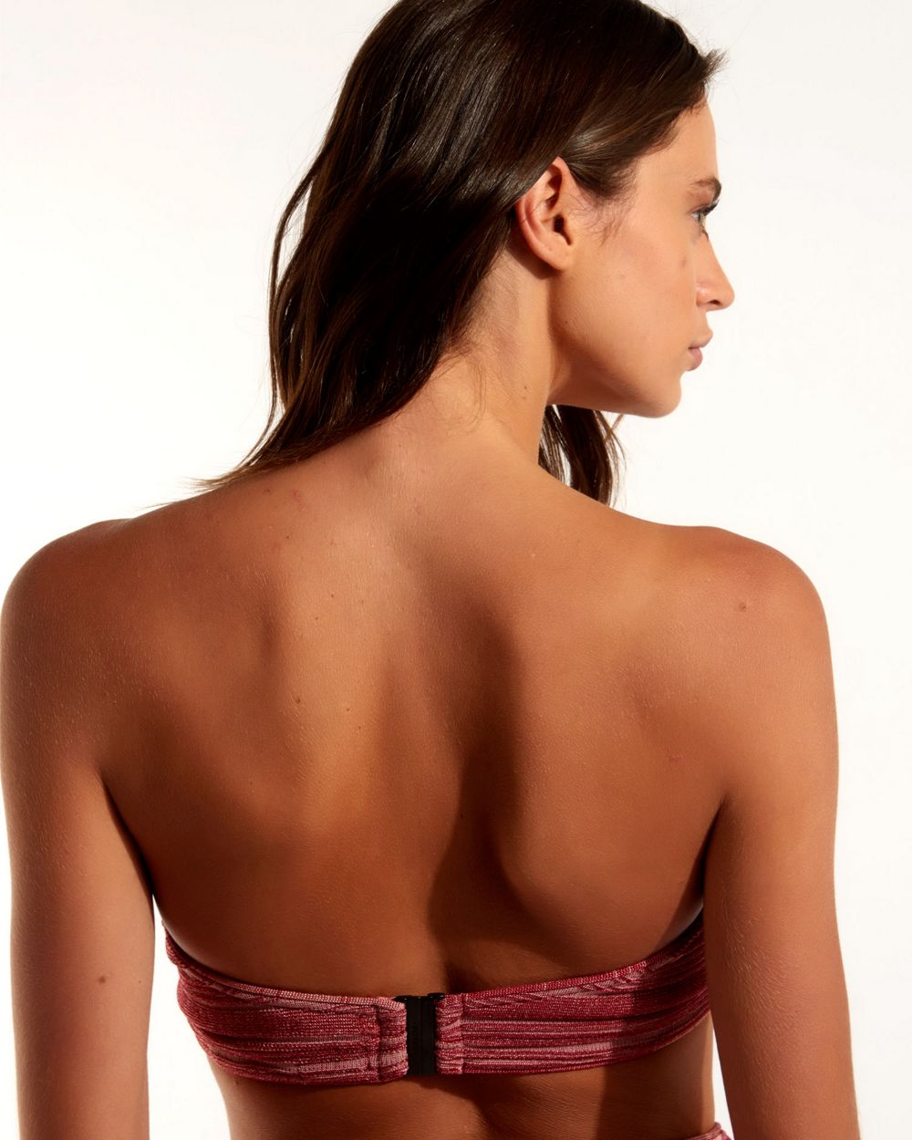 Rosa Cha Knit Anel Elisa Bikini Top in pink