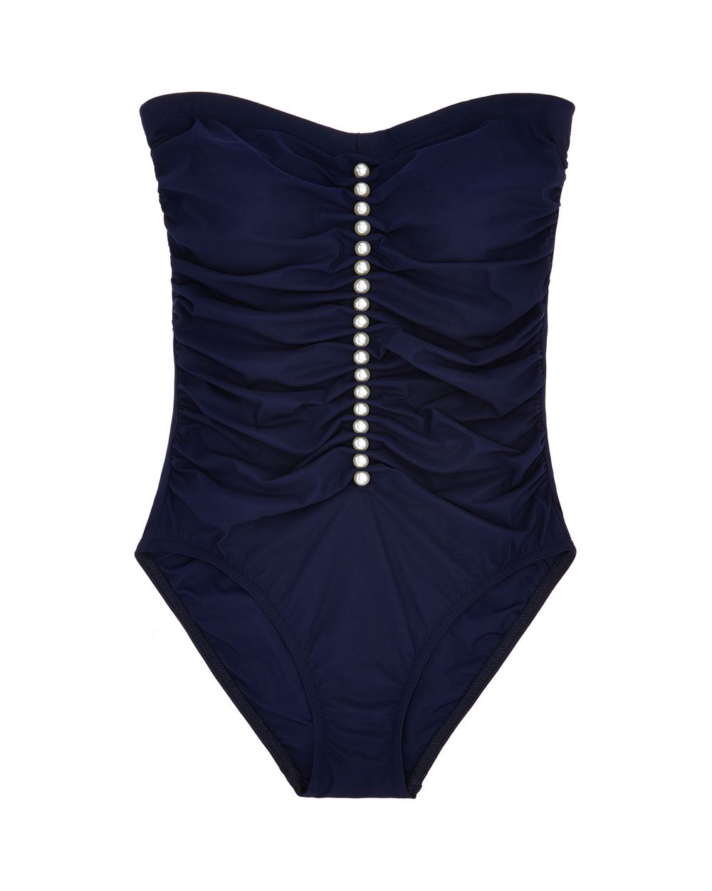 Karla Colletto Amma Bandeau Swimsuit in blue