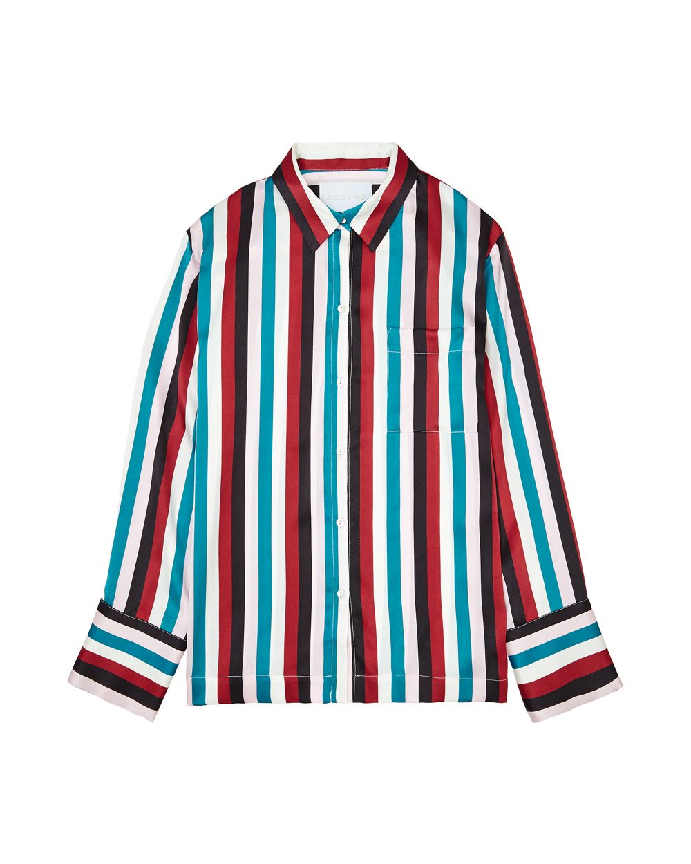 Asceno Multi Stripe PJ Top in blue