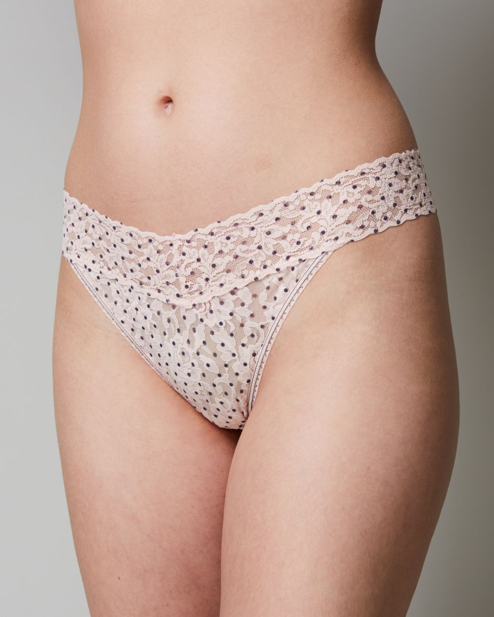 Hanky Panky Pixie Dot Original Rise Thong in pink