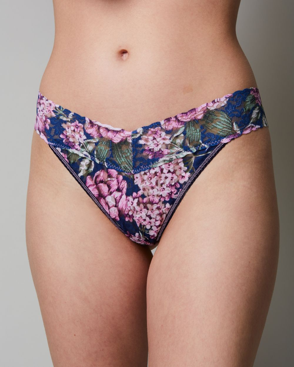 Hanky Panky Florentina Original Rise Thong in blue