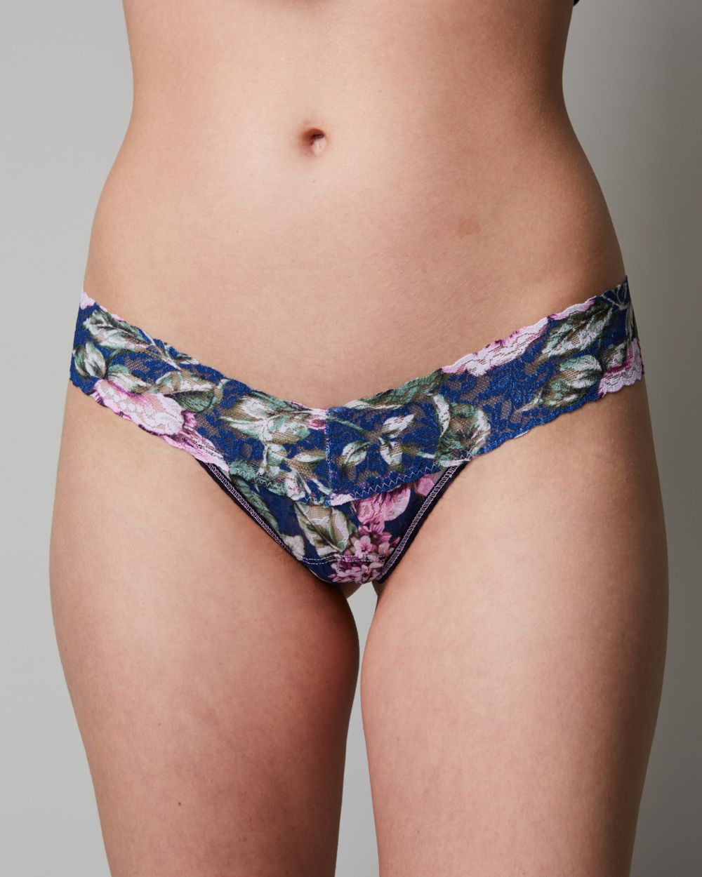 Hanky Panky Florentina Low Rise Thong in blue