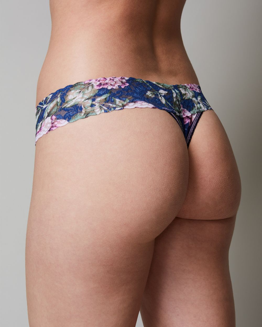 Hanky Panky Florentina Low Rise Thong in blue