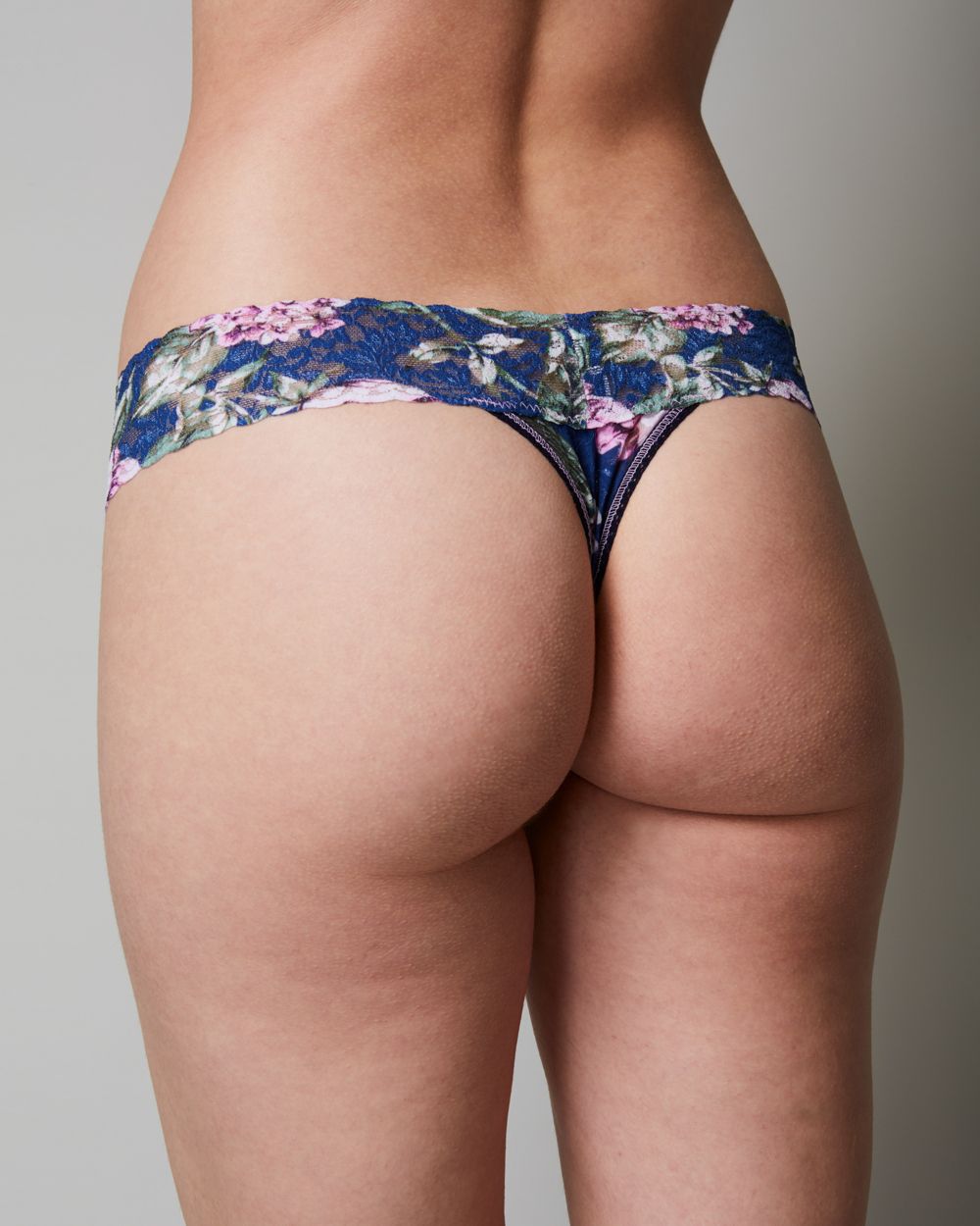 Hanky Panky Florentina Low Rise Thong in blue