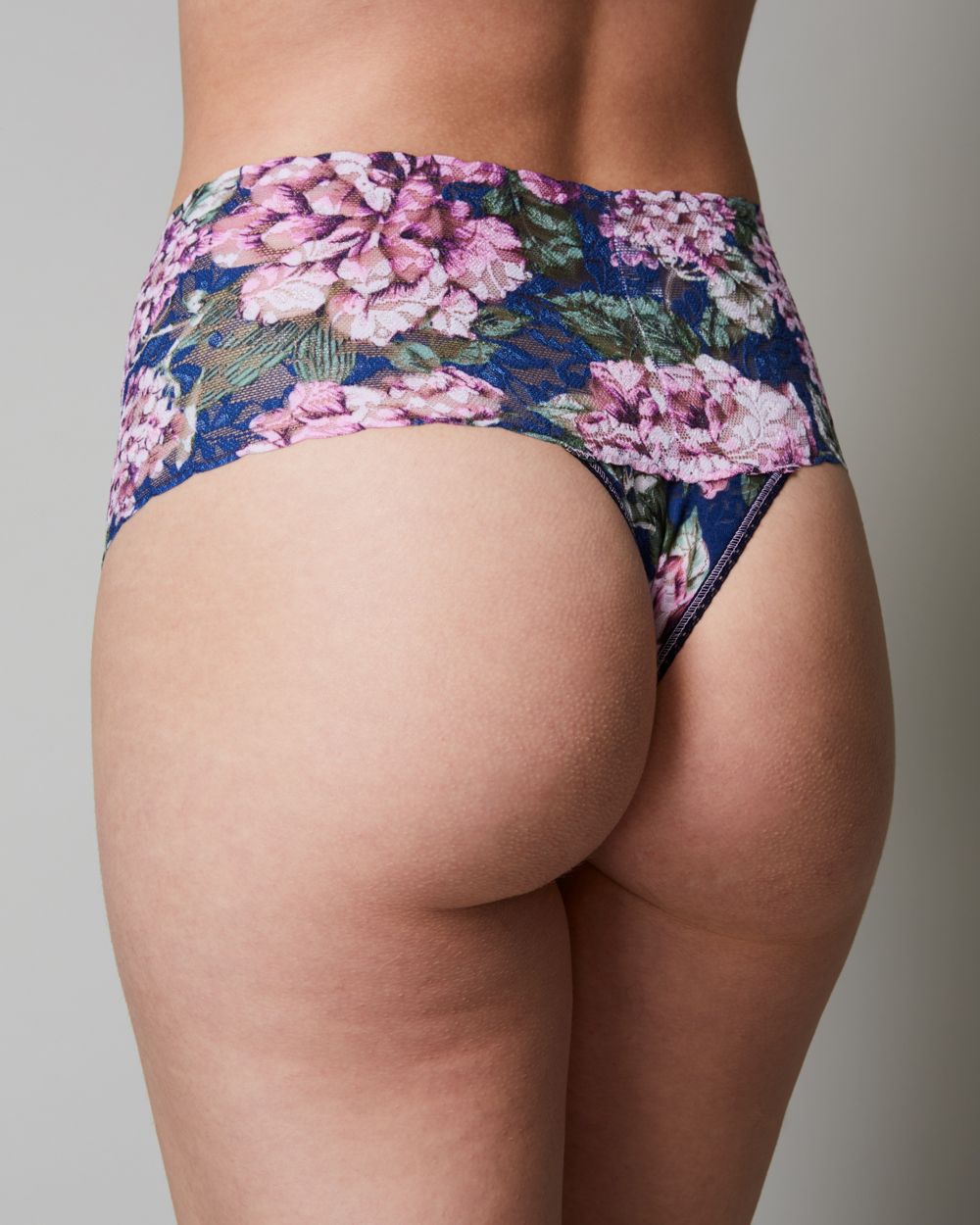 Hanky Panky Florentina Retro Thong in blue