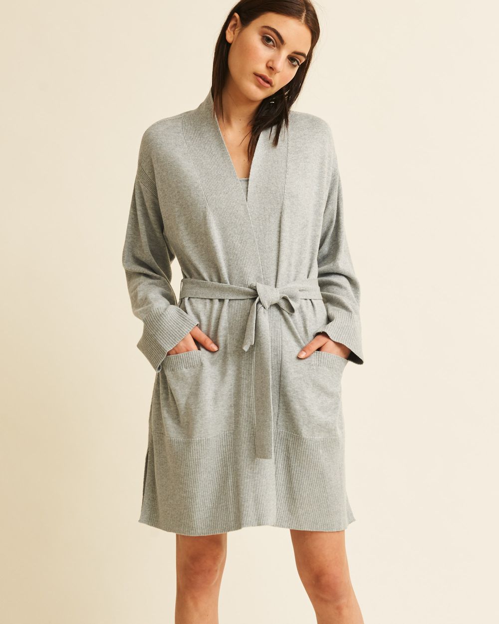 Skin Cooling Travel Karolina Robe in gray
