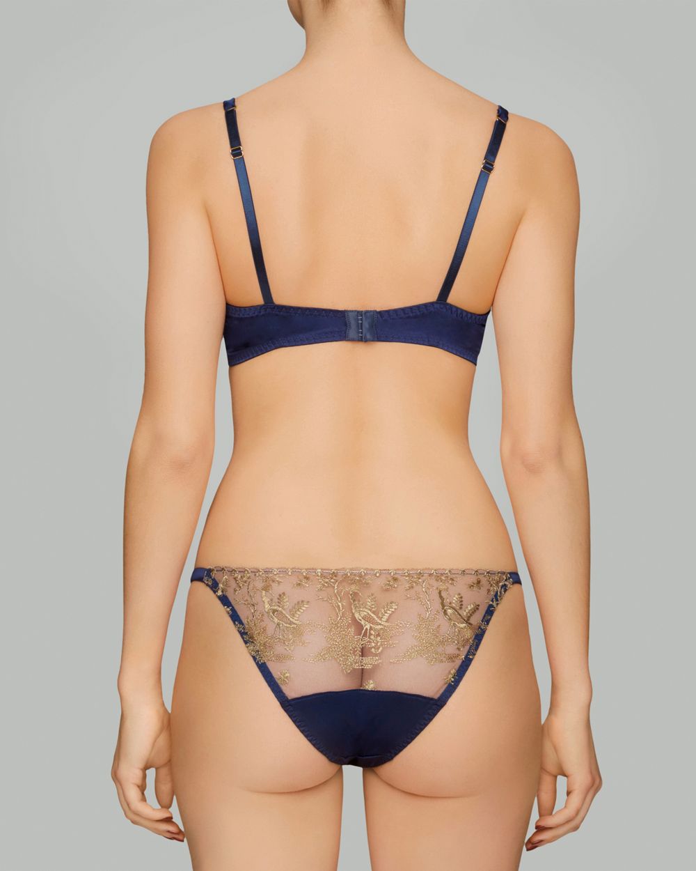 Coco de Mer Golden Heron Bikini Brief in blue