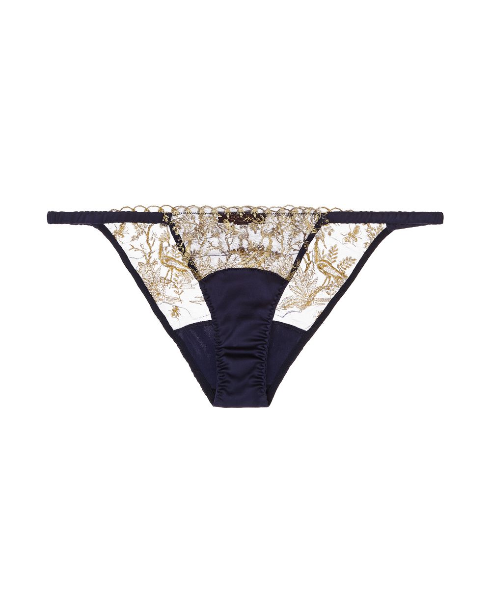 Coco de Mer Golden Heron Bikini Brief in blue