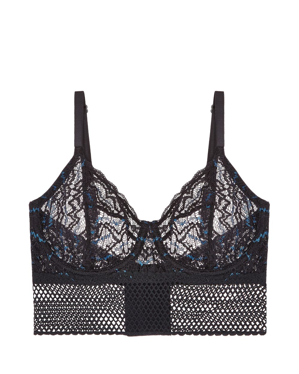 Else Arya Full Cup Longline Bra in black